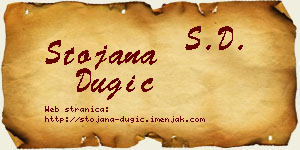 Stojana Dugić vizit kartica